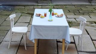 Festive situation in the courtyard of the former Lutheran grammar school