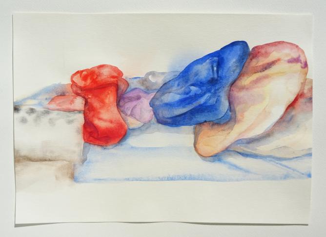 10. 10. 2018, watercolour on paper, 29,7x21 cm