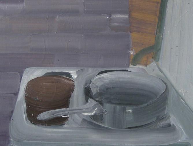 Zátiší II., olej na plátně, 80 × 70 cm, 2008