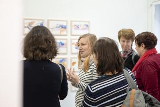 Guided Tour of the Exhibition Forms of Cooperation with Follow-up Workshop / 18. 1. 2020 / Gallery 2 DUÚL