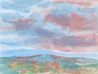 Alsace, watercolour on paper, 32x24 cm, 2023 (3)