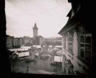 7. 4. 2019 výtvarná dílna ve spolupráci s Luborem Houškou (Camera obscura) k výstavě Jiří Hanke, Praha