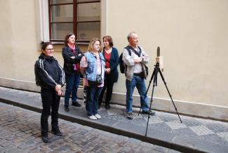 7. 4. 2019 výtvarná dílna ve spolupráci s Luborem Houškou (Camera obscura) k výstavě Jiří Hanke, Praha 