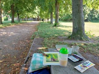 Watercolor seminars and plein airs in Brandýs nad Labem (2023)