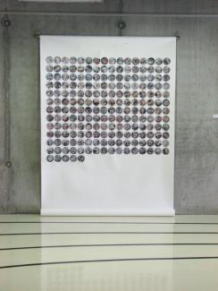 Washing machine, watercolour on paper, 150x300 cm, Gallery NTK, Prague, 2015