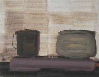 Dishes, oil on canvas, 65x50cm, 2008