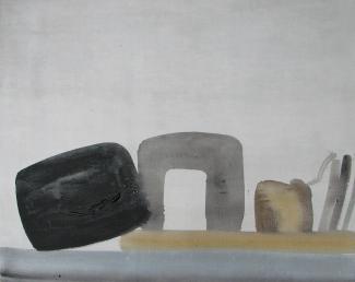 Nádobí, akryl na plátně, 80x64 cm, 2008