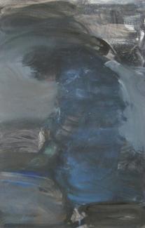 Cleaning woman, oil on canvas, 170x110cm, 2008