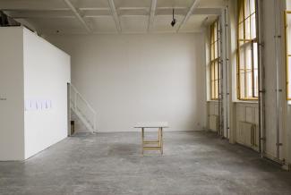 Cleaning works, installation, Painting Studio, Academy of Arts, Architecture & Design, Prague, 2012
