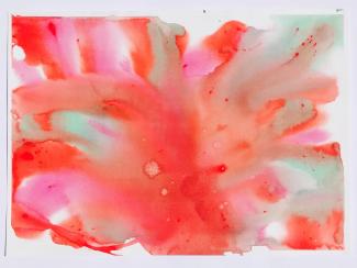 Květ, watercolour on paper, 50x70 cm, 2022
