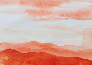 Alsace, watercolour on paper, 29,7  × 21 cm, 2023 